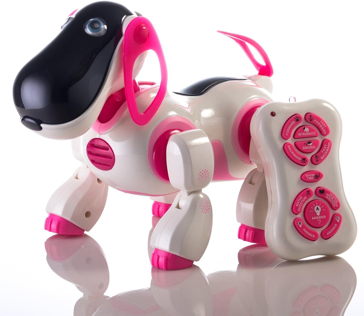 Durherm Children's Smart Robot Dog, Sing Dance Walking Talking Dialogue Cute Pet Toy with Infrared Remote Control