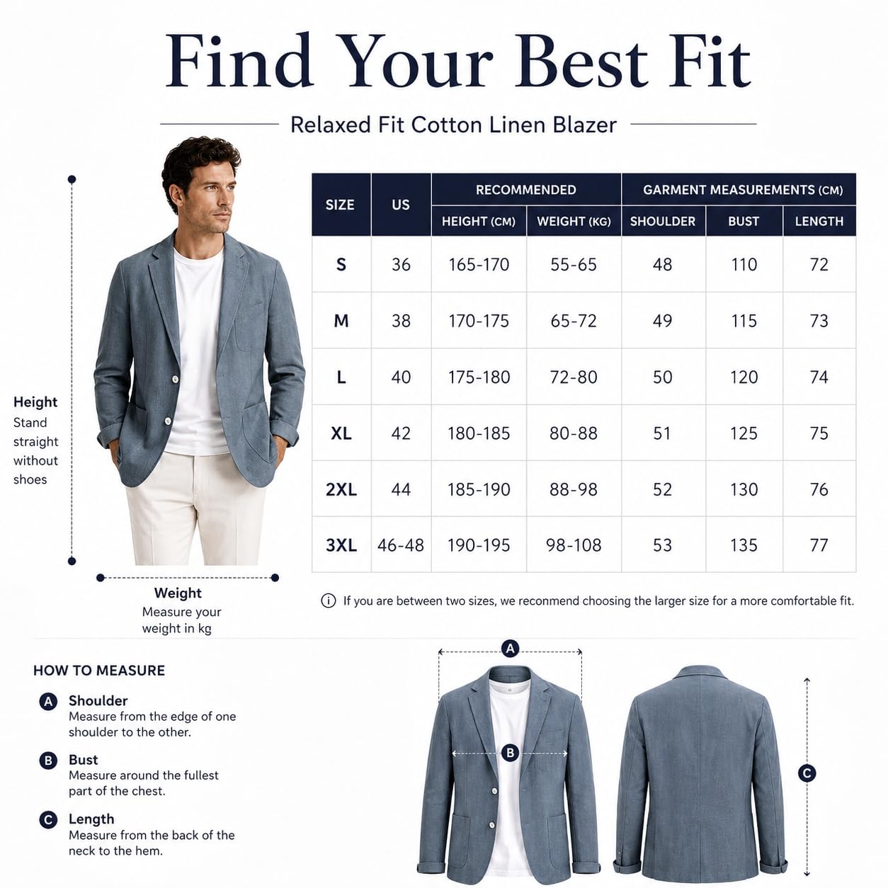 Genérico Blazer De Lino Y Algodón para Hombre, Chaqueta Ligera De Verano, Abrigo Deportivo De Lino para Hombre, Chaqueta De Traje De Dos Botones, Blazer Fino Elegante E Informal para Negocios, Tra