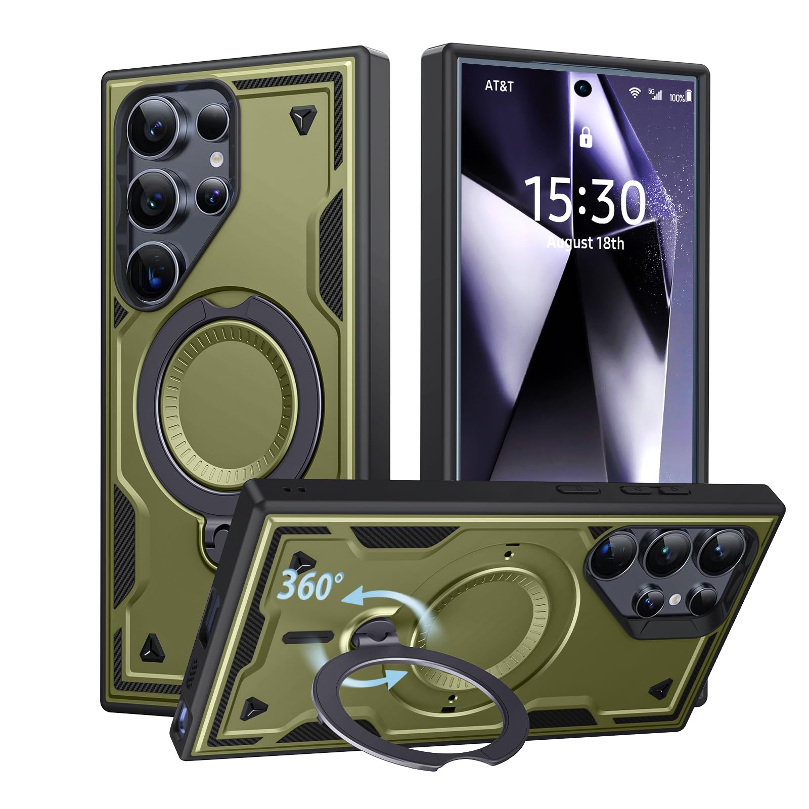 Amazon.co.jp: WOYSOBA 対応 Galaxy S22 Ultra 用 ケース リング付き