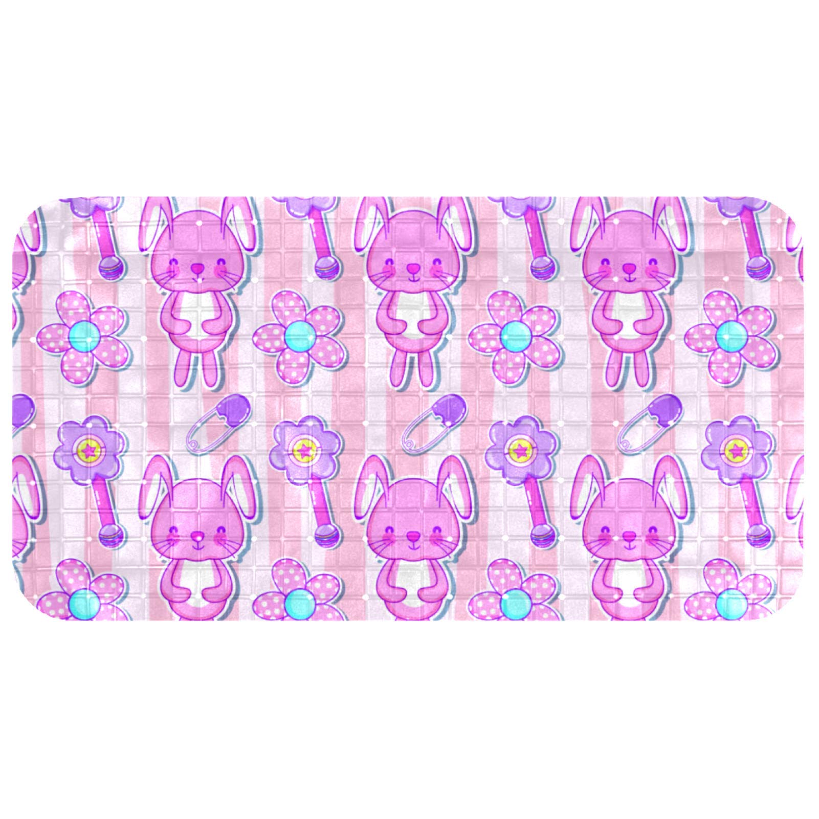 Tapis de salle de bain Bennigiry 37x68 cm doux et mignon pour douche