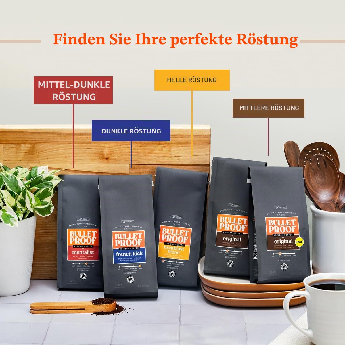 Bulletproof 'The Mentalist' Dunkle Röstung Ganze Bohne 340g