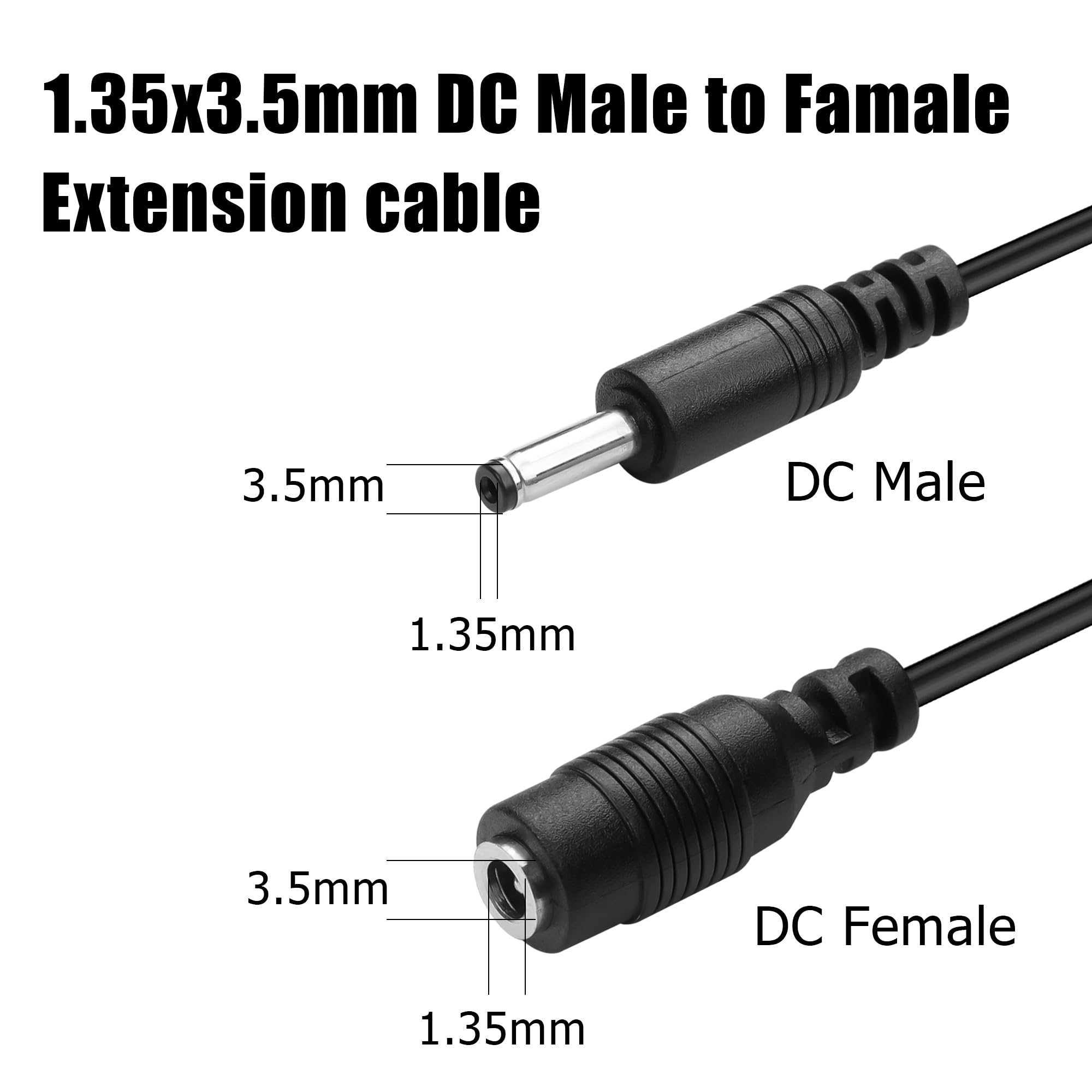 Amazon.com: JSADZKJ 3.5mm x 1.35mm DC Power Cable DC 1