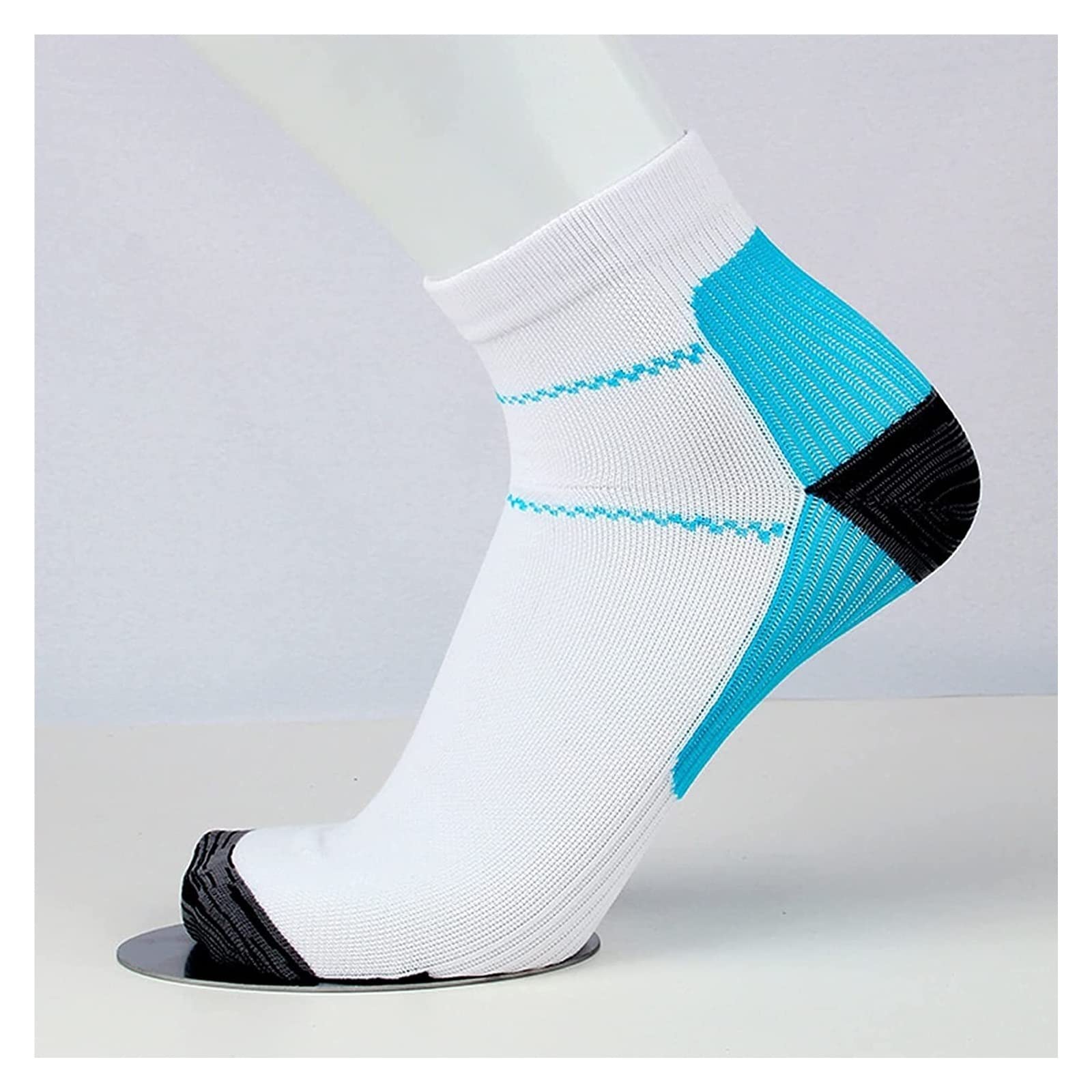 Calcetines Térmicos Calcetines De Compresión para Mujeres Y Hombres, 15-20 mmHg, Ideales para Enfermeras, Calcetines De Compresión para Viajes Calcetines Invierno (Color : BLU, Size : S-m)