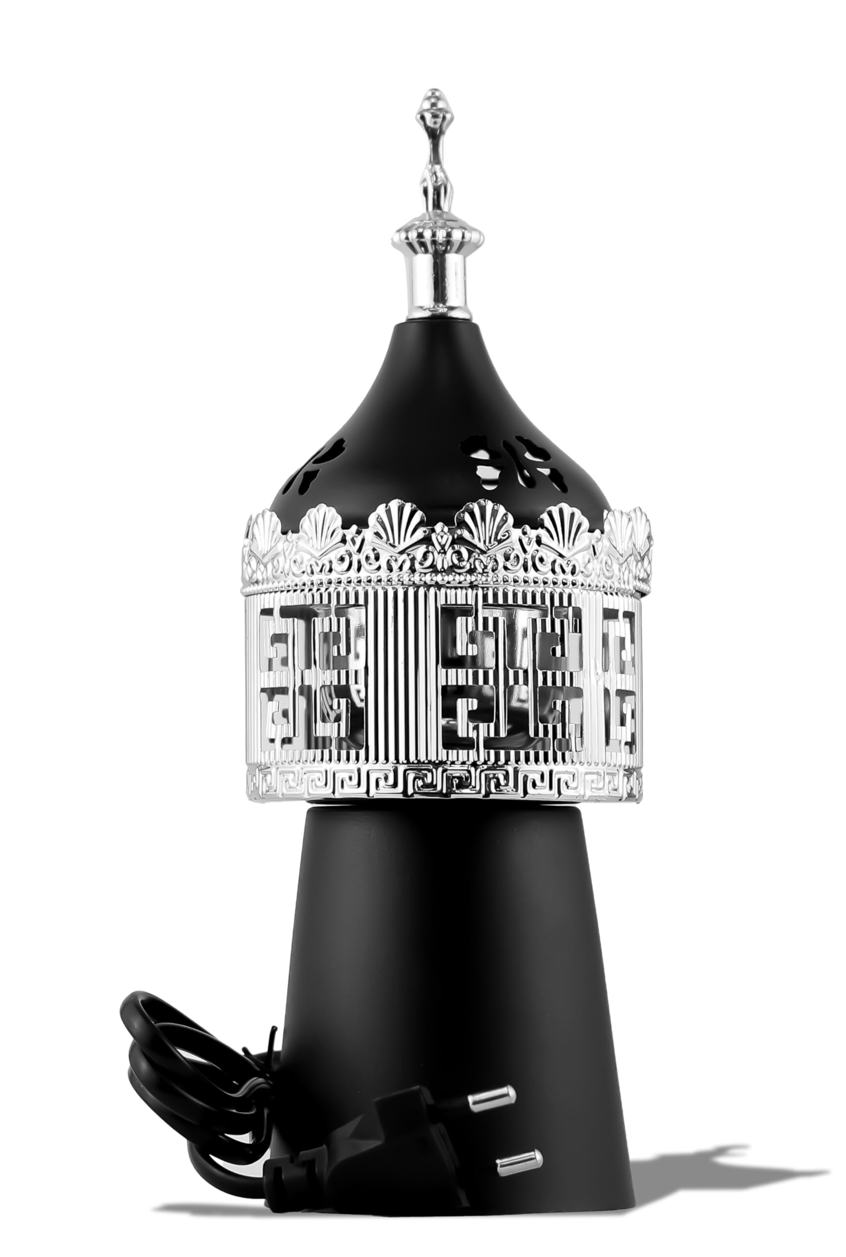 Arabian Electric Incense Burner Metal Vintage Arabic Burner - Middle Eastern Incense Holder, Electric Bakhoor Burner Suitable for Arabian Oud, Home & Hotel Decor (Style 35)