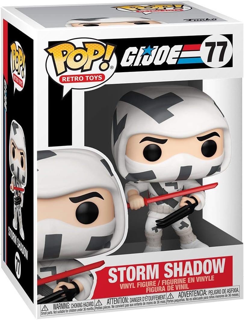 POP Retro Toys: G.I. Joe - Storm Shadow [Camo Version] Funko Pop! Vinyl Figure (Bundled with Compatible Pop Box Protector Case), Multicolored, 3.75 inches
