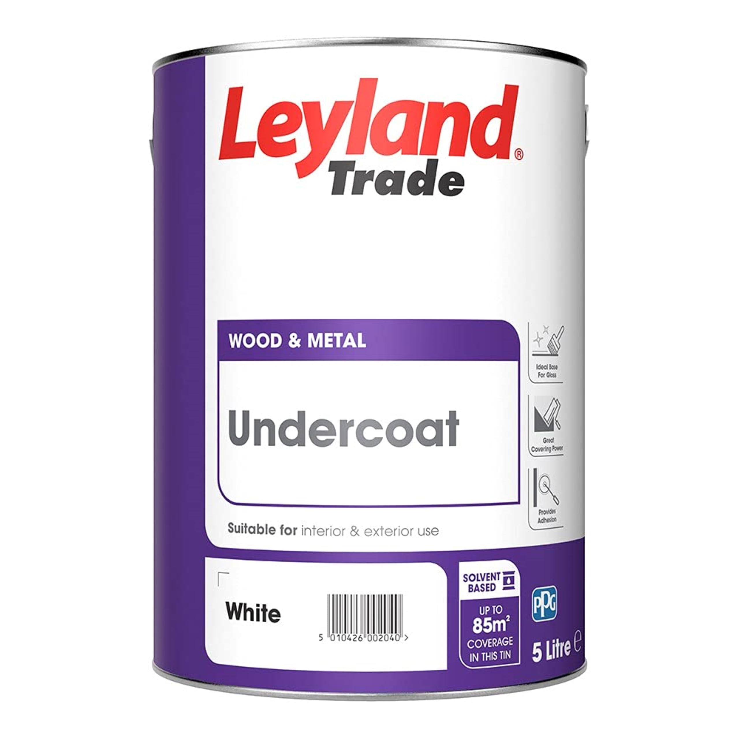 Undercoat, 5L White, By Leyland Trade 5010426002040