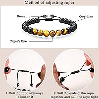 Vista 106 de Sereney Christmas Gifts for Him Son Boys Bonus Dad Father Men Boyfriend Grandson Friend as Triple Protection ID Bracelets Birthday Gifts for 9 10 11