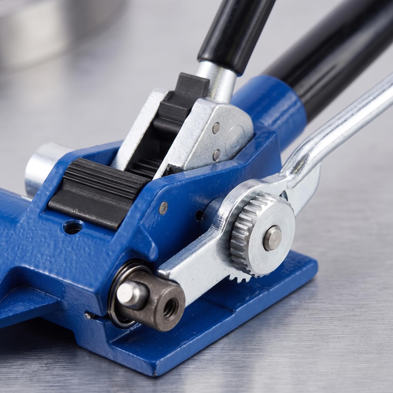 Tendireggia in Acciaio Inossidabile | Robusto, Ergonomico, Attrezzo, per Imbggio Industriale, Operatori Logistici, Magazzinieri