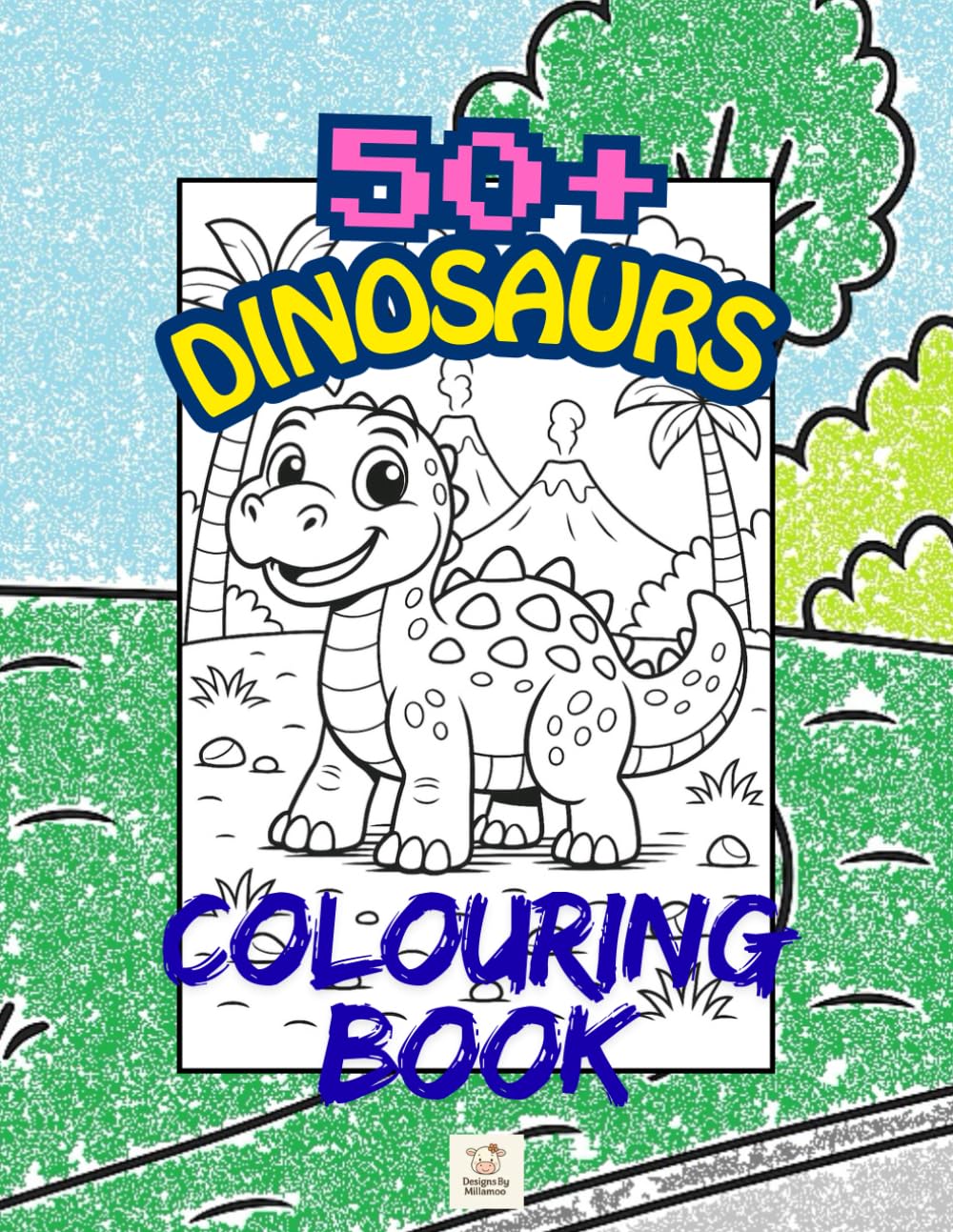 Children's colouring book with more than 50 images!: Dinosaurs (Children's colouring book, more than 50 images to colour!)