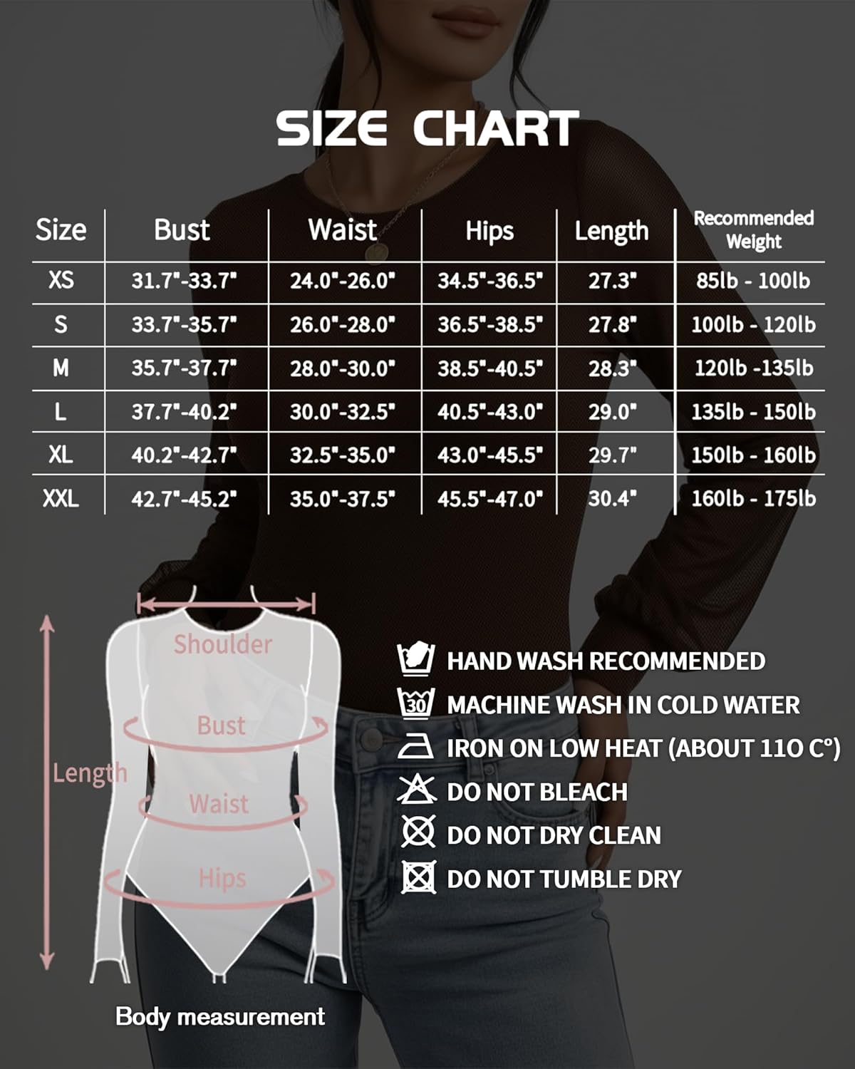 MANGOPOP Women’s Sheer Mesh Puff Long Sleeve Bodysuit Double Lined Crew Neck Thong Body Suits Trendy Fall Tops 2025 - Image 7