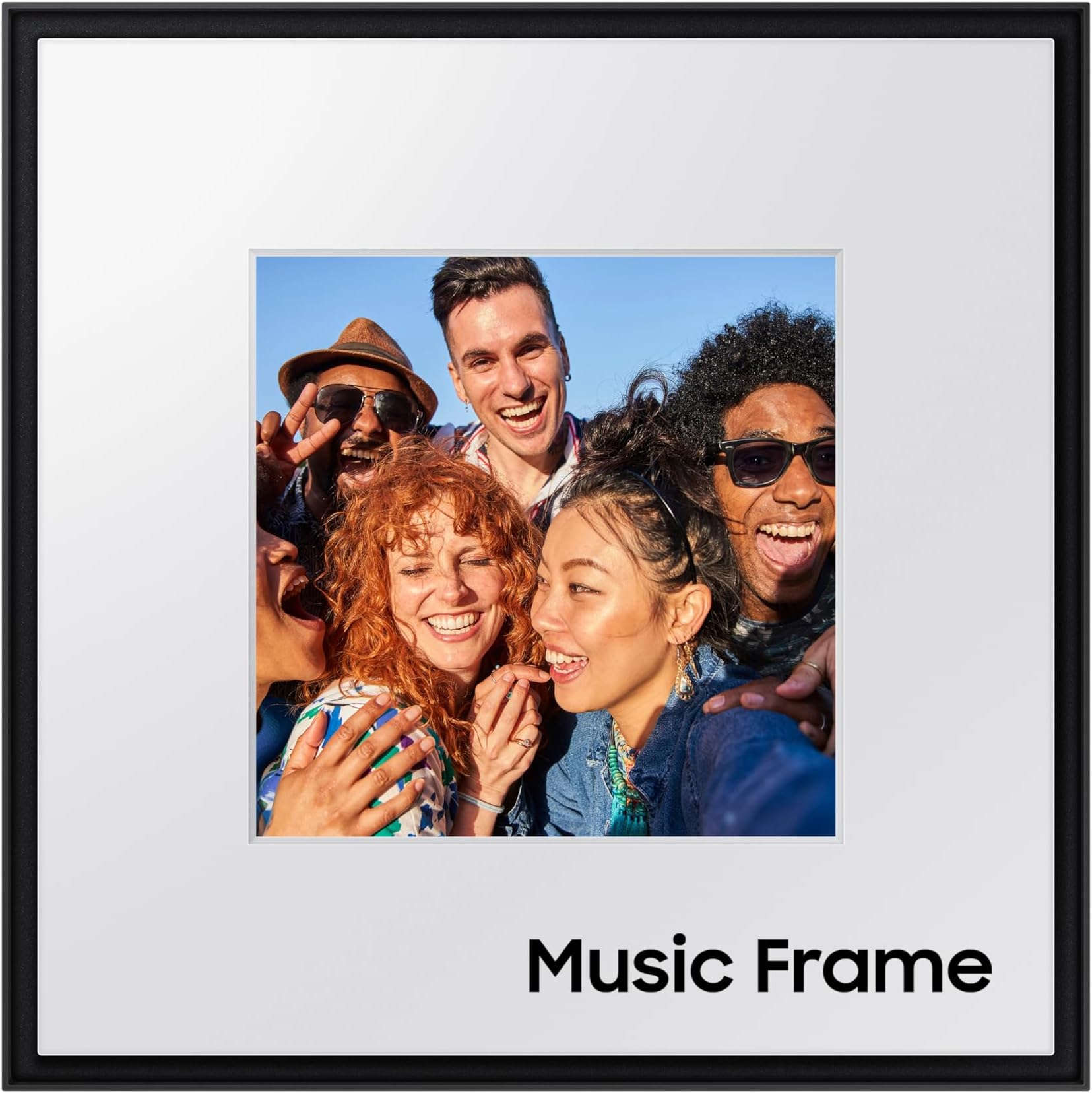 LS60D Music Frame Smart Speaker with Dolby Atmos Audio, Q-Symphony, Customizable Design, Wide Range Sound, Wireless Wi-Fi and Bluetooth Music Streaming, HW-LS60D/ZA