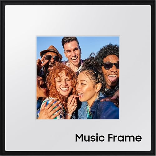 SAMSUNG LS60D Music Frame Smart Speaker with Dolby Atmos Audio, Q-Symphony, Customizable Design, Wide Range Sound, Wireless Wi-Fi and Bluetooth Music Streaming, HW-LS60D/ZA