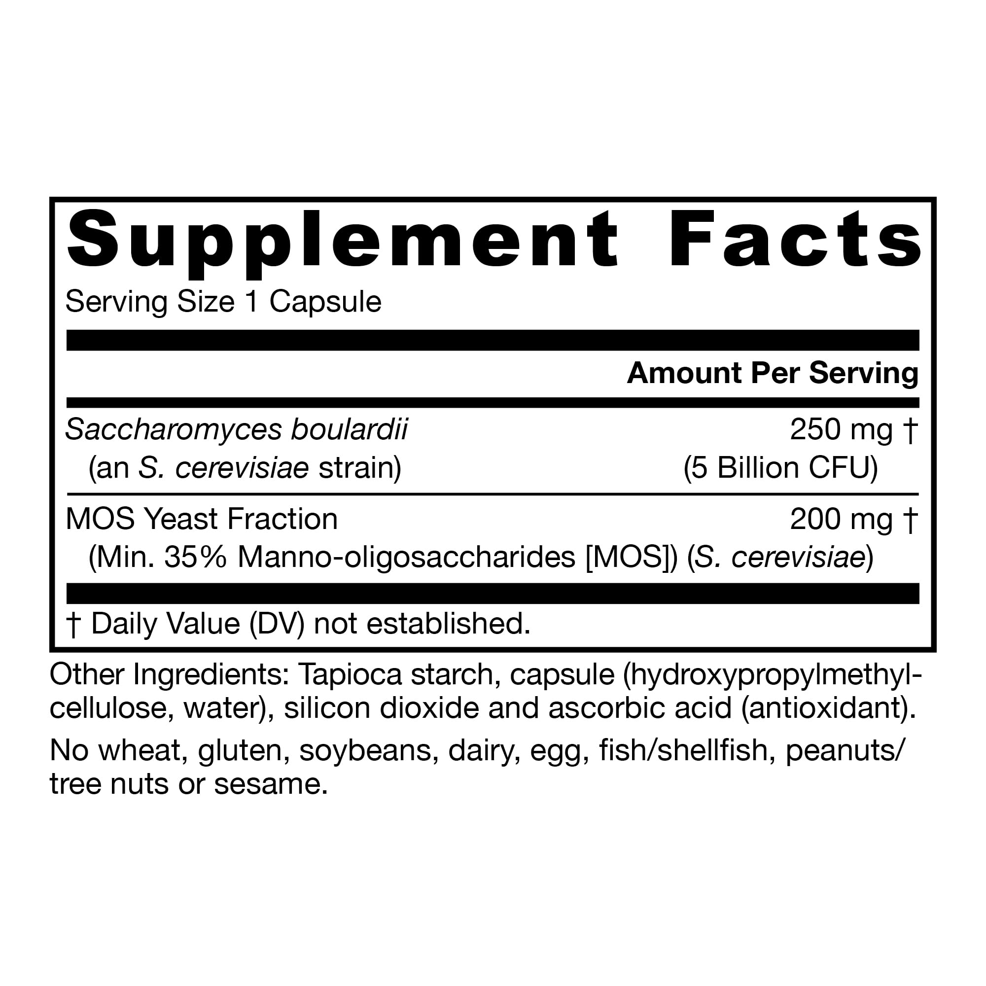 Jarrow Saccharomyces Boulardii + Moss 180 (180 Vegetarian Capsules)
