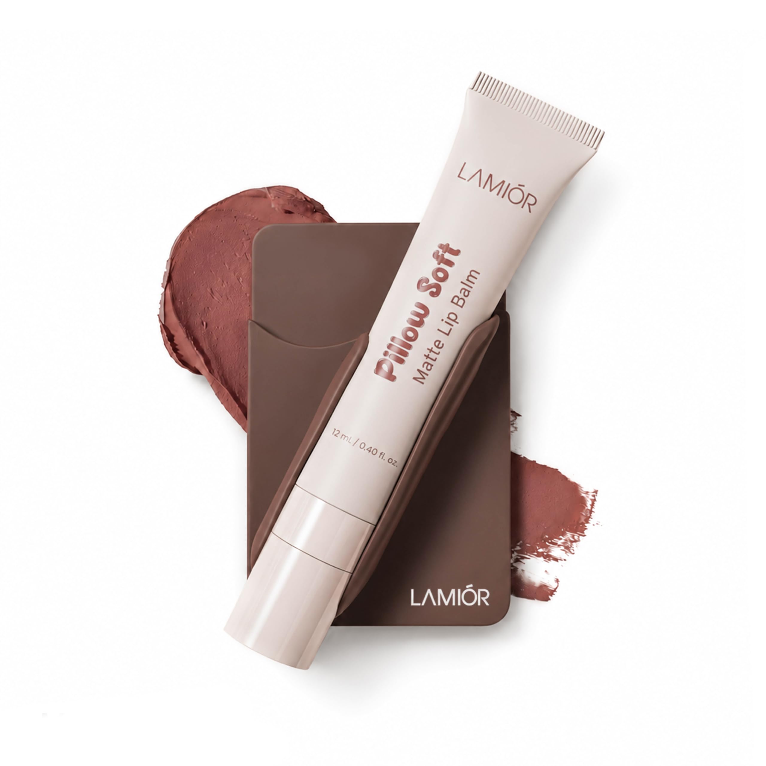 LAMIOR Pillow Soft Matte Lip Balm & Snap Pout Case Combo | Velvet Matte Tinted Color | Peptide, Hyaluronic Acid & Kokum Butter | Soft-Focus Finish | Lightweight Hydrating Formula for Women (Mocha Blur, Lamior Brown)-image-41
