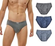 Men's Underwear Bamboo Viscose Soft Lightweight Mid/Low Rise Briefs 3 or 4 Pack