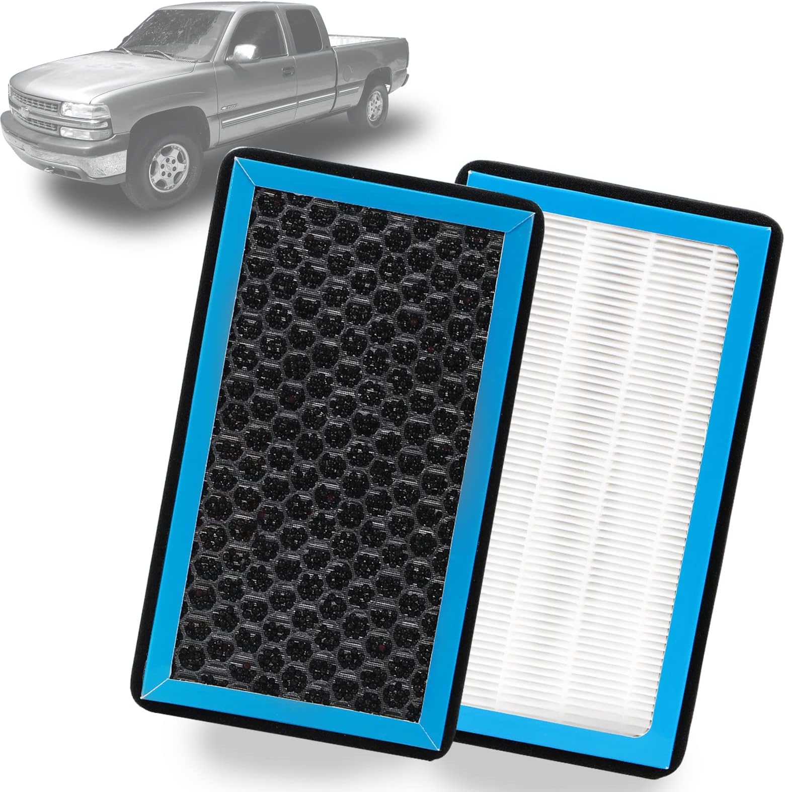 SEINECAAC Cabin Air Filter Compatible with Chevy Silverado 1500 Avalanche2500 Suburban 3500 Cadillac Escalade GMC Sierra Yukon Replaces # 6001C Car Cabon Air Filters Replacement 2021 Version