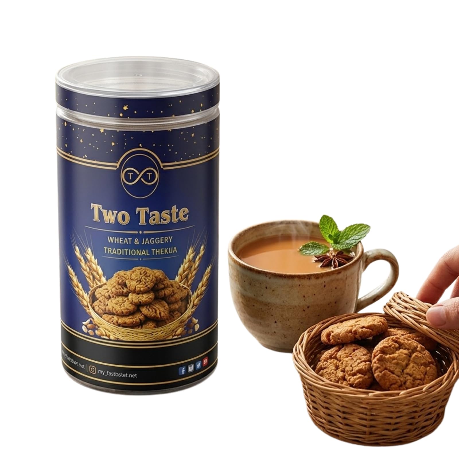 Two Taste Assorted Indian Snack, Traditional Savory Treats, Gift Pack, Pack of 1 (WHEAT & JAGGERY TRADITIONAL THEKUA)-image-23