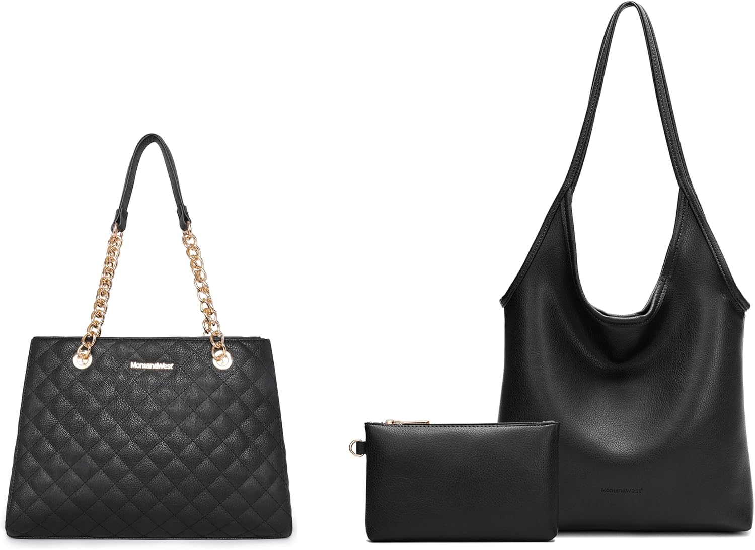 Montana West Quilted Chain Handbags & Soft Designer Shoulder Purses