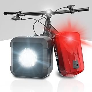 DANSI Fahrradleuchten-Set StVZO I LED-Fahrradlicht I Rad-Licht hell vorne
