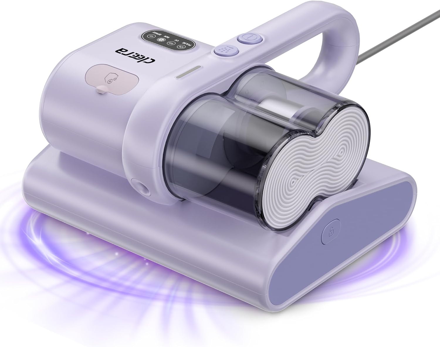 Mattress Vacuum Cleaner, 16KPa Suction, Dual Brushroll & Suction, Smart Dust Sensor, UV-C 253.7nm, HEPA, Fragrance Mist, 16.4FT Cord, Lightweight for Bed Sofa Carpet (Fragrance Not Included)