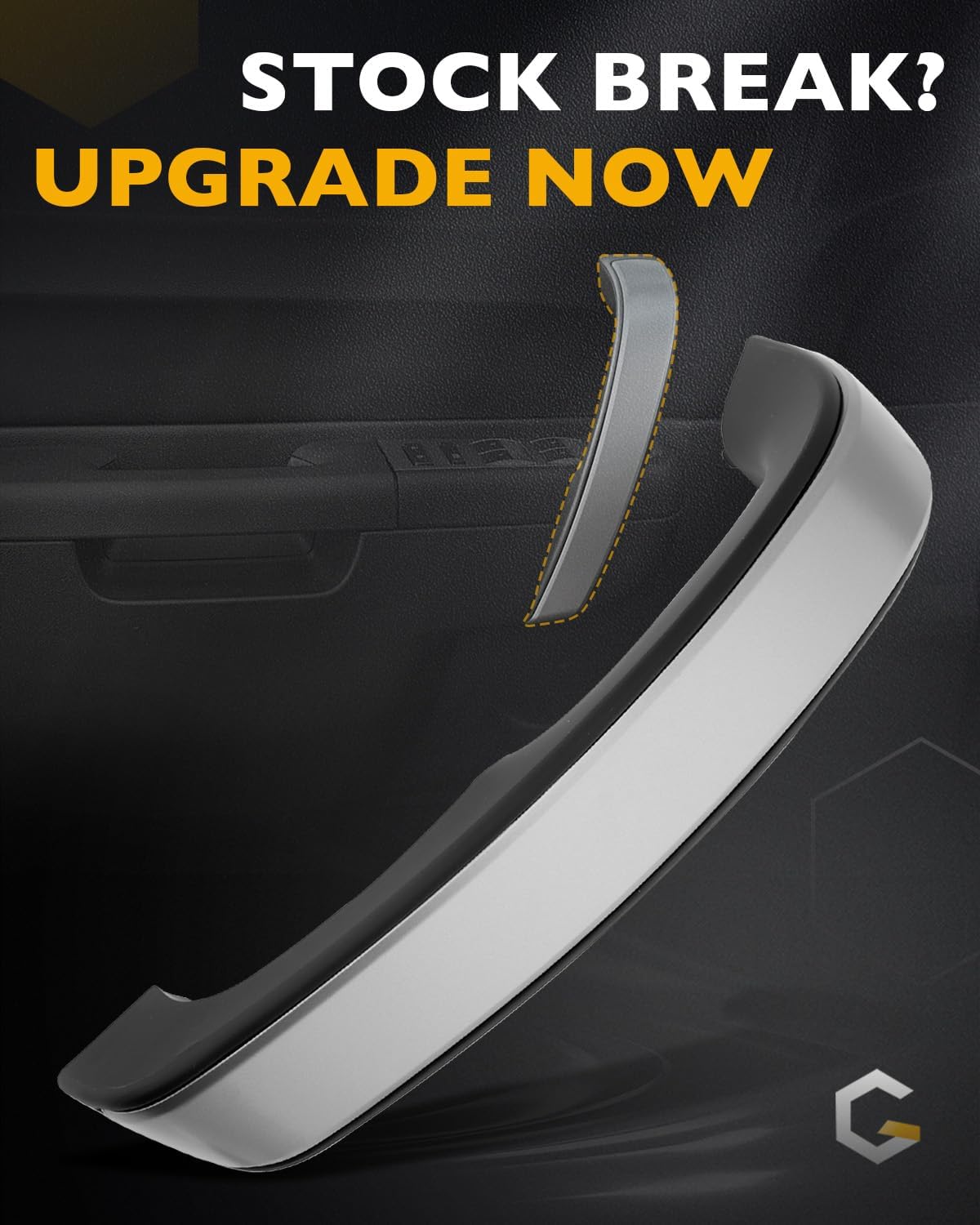 Gledewen Left Pull Handle Armrest, Compatible with 2010-2014 Chevy Silverado GMC Sierra 1500 2500 3500 HD, Ebony Interior Front Left Driver Side Door Grab Handle, Replaces# 25932417
