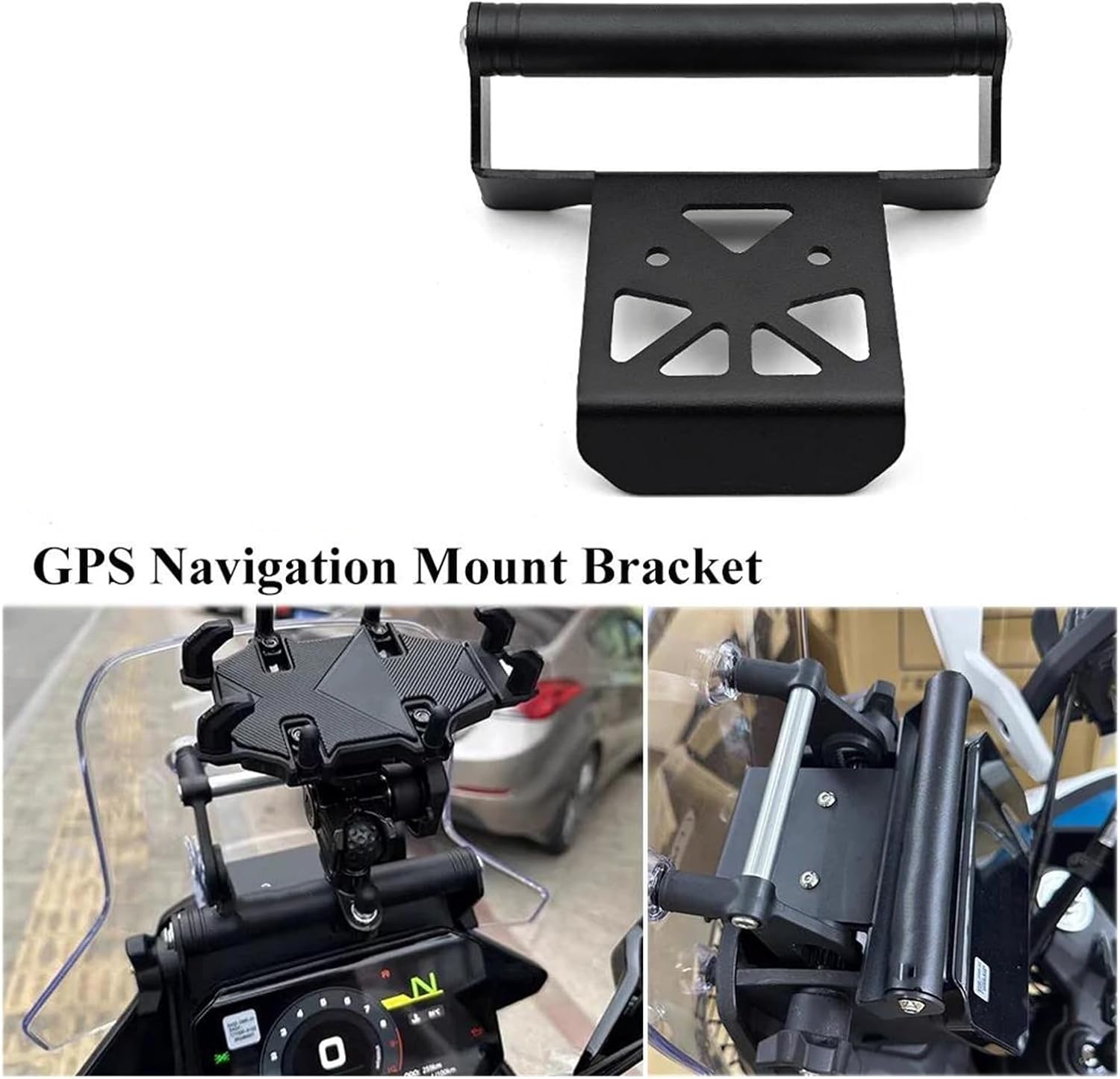 Phone GPS Navigation Bracket Holder for CF 450MT 450 MT Phone GPS Navigation Mount Bracket for MT450 2024 2025 Motorcycle Handlebar Bar Extension Stand Holder(2)