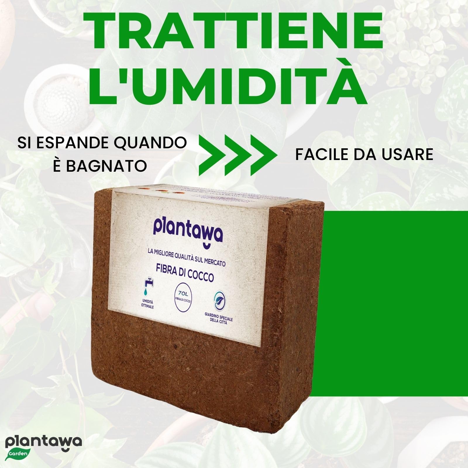 Fibra Di Cocco 120L - Substrato Naturale Per Piante, 12 Blocchi Da 10L, Per Orto E Terrario - Foto 11