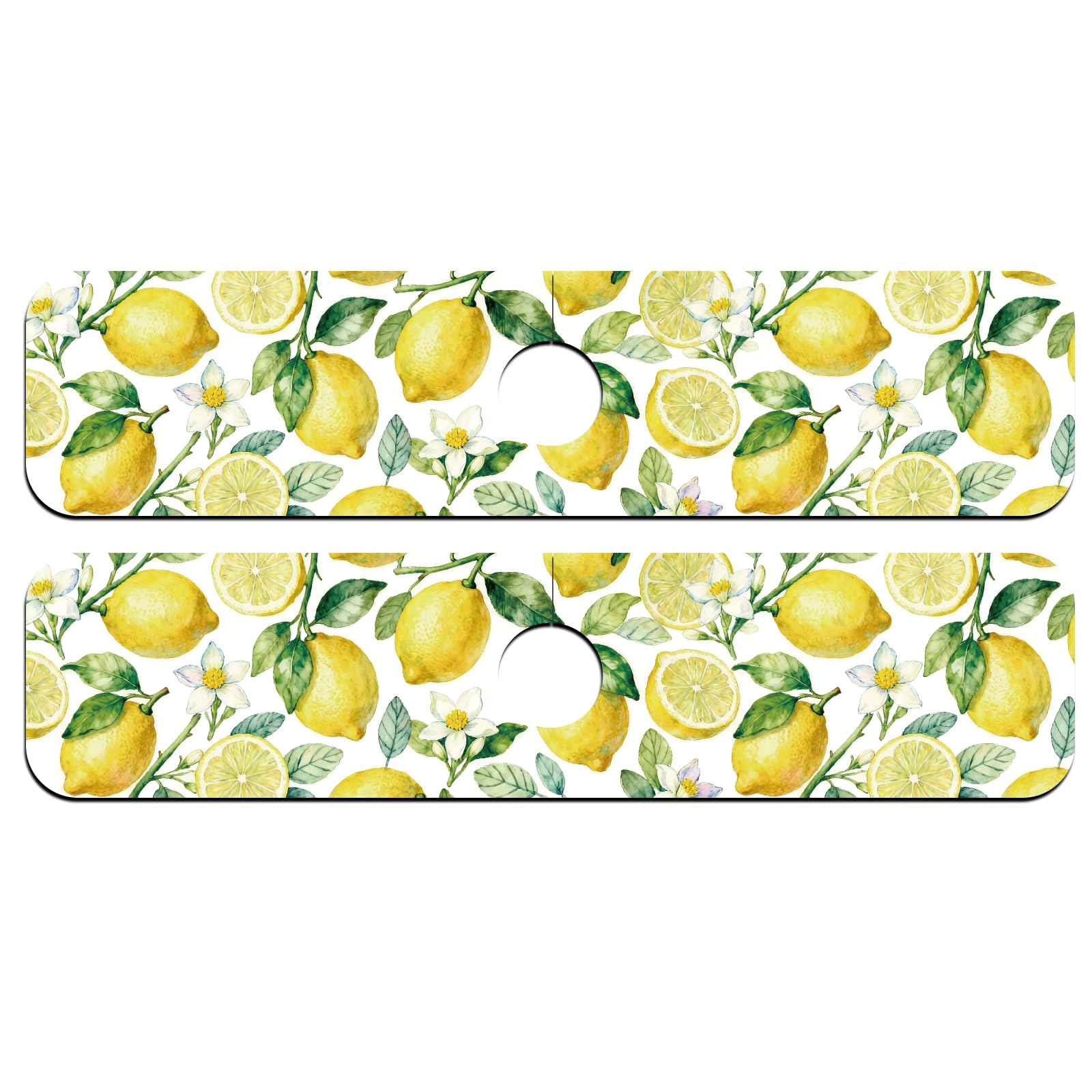 CONCHLERY Kitchen Sink Splash Guard Faucet Mat Faucet Mat for Sinks Absorbing Drying Mat for Kitchen Bathroom (Lemon)