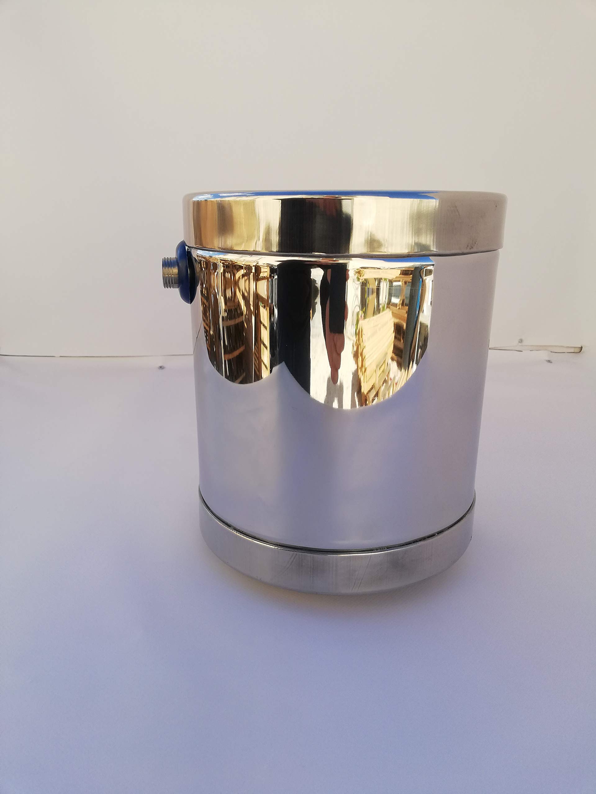 Barilotto 5 Lt Vaso espansione aperto Inox 18/10, per Pannello Solare Termico Circolazione Naturale