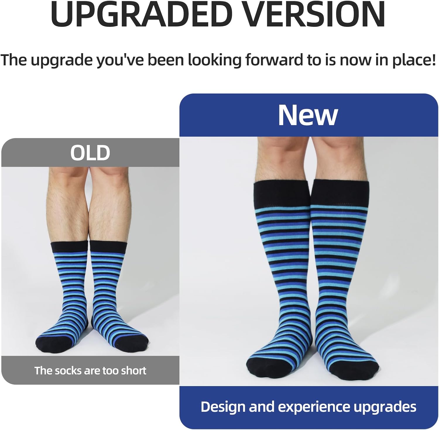 Mens socks size 10-13/9-11/13-15 Cotton Crew funny Colorful work dress socks for men 9-12 gifts for him 6/12 Pairs - Image 5