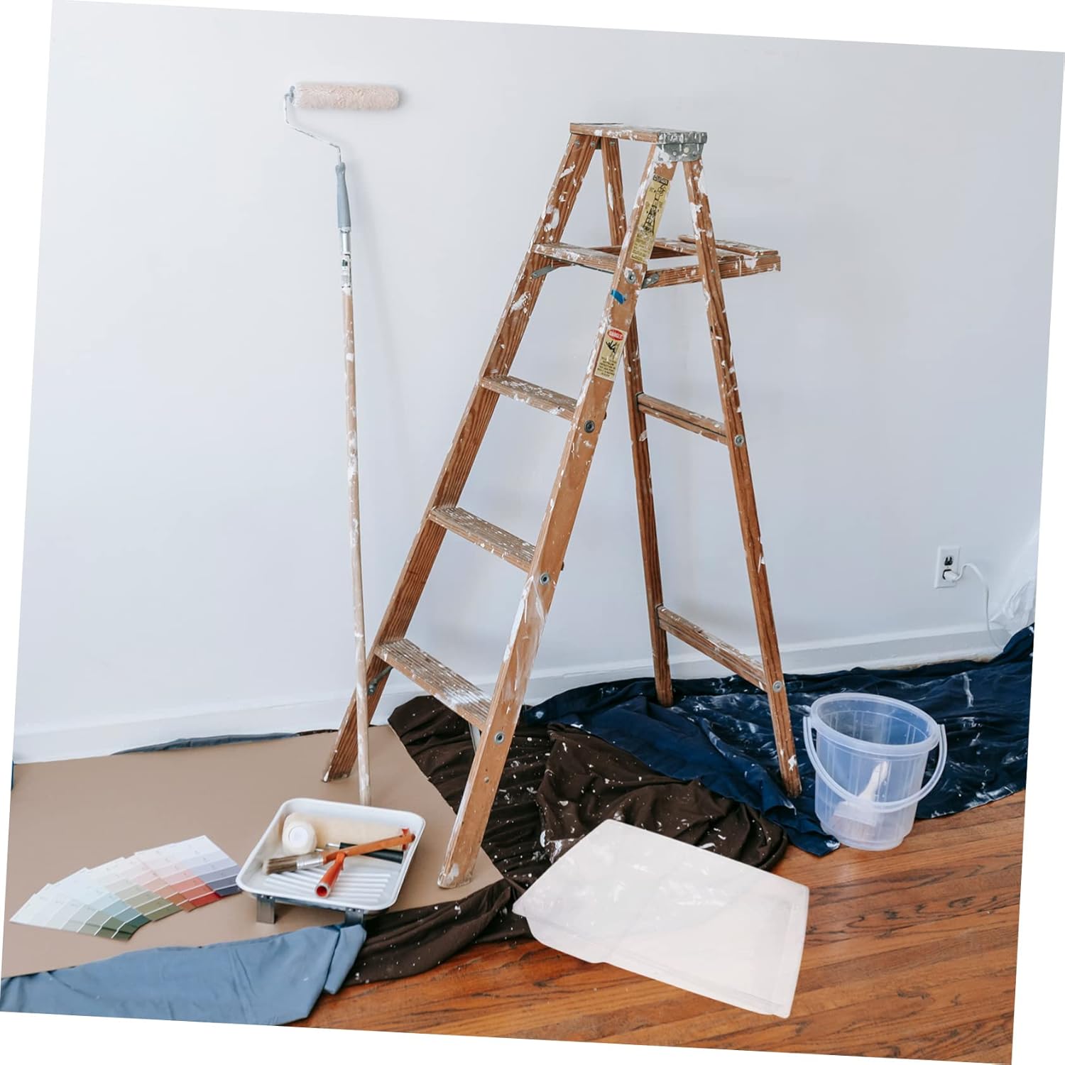 Angoily 8pcs Cabinet Paint Roller Paint Roller Trim Tray Liners for Reusable Trays