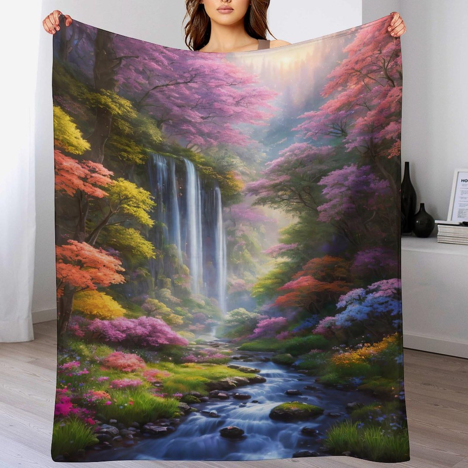 Linge de lit paysage imprimé pour un cocon de douceur réconfortant