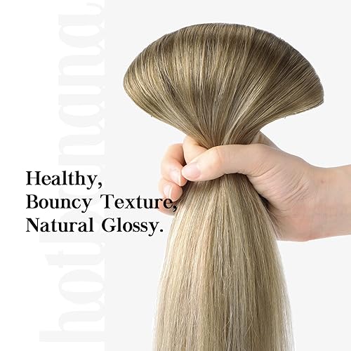 Miniatura 7 de hotbanana - Extensiones de cabello con clip de cabello humano real color marrón nogal a rubio ceniza a rubio decolorado extensiones de cabello Remy