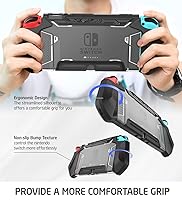 Vista 7 de Mumba Dockable Case Compatible for Nintendo Switch (2017 Realease), [Blade Series] TPU Grip Protective Cover Case with Ergonomic Design and Comfort