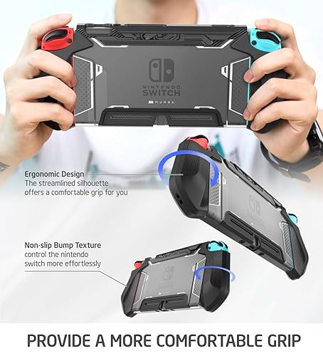 Miniatura 7 de Mumba Dockable Case Compatible for Nintendo Switch (2017 Realease), [Blade Series] TPU Grip Protective Cover Case with Ergonomic Design and Comfort