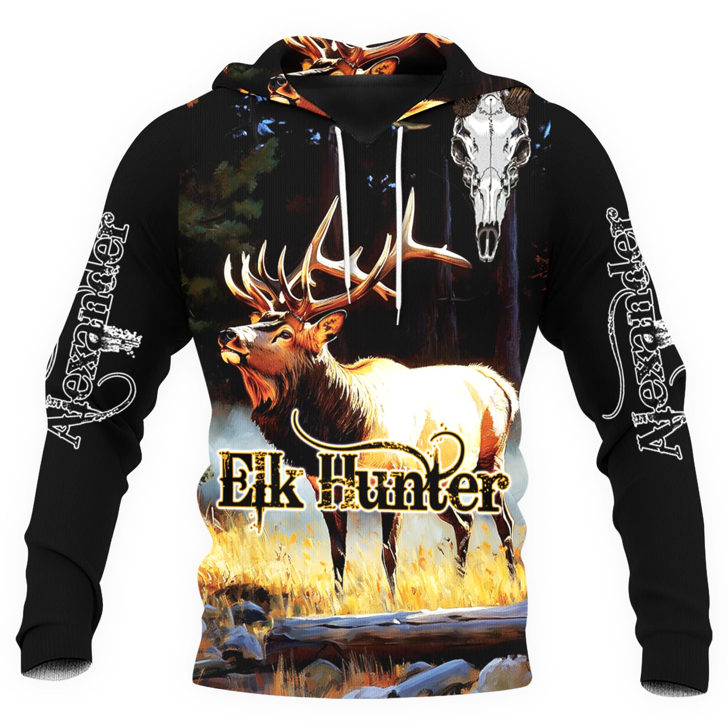PriAmi Custom Camo Hoodie for Women, 3D Pullover Hunting Sweater Gift