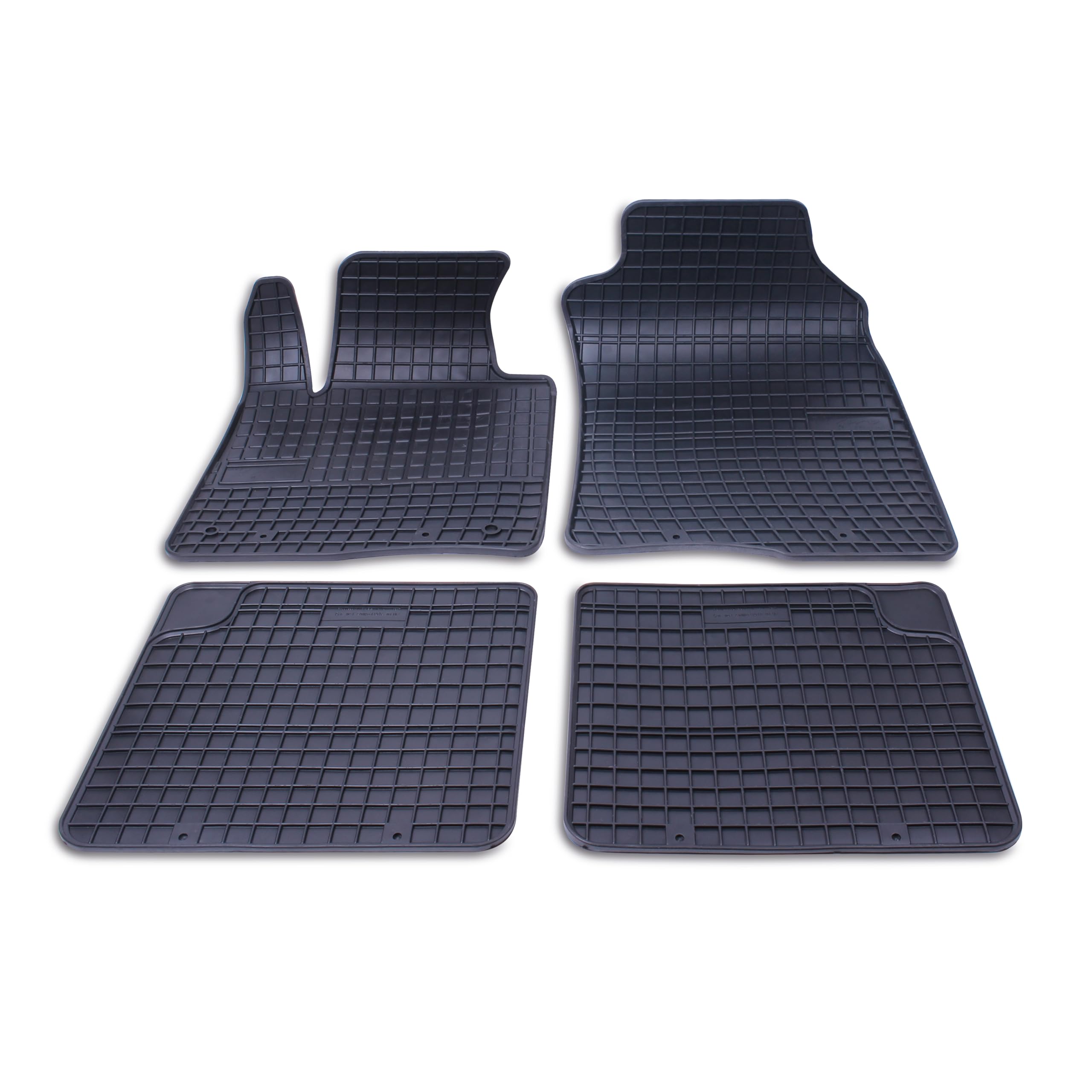 Bottari 39765 Set of 4 Rubber Car Mats for Fiat Panda from 2012 to Present