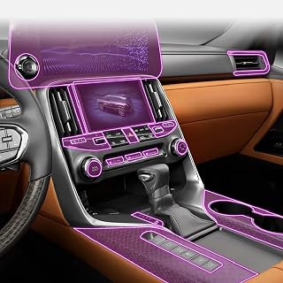 LAVIYE Película Interior do Carro Painel de instrumentos Shift console central Anti-risco transparente TPU PPF Filme, para Lexus LX 600 2022-2023