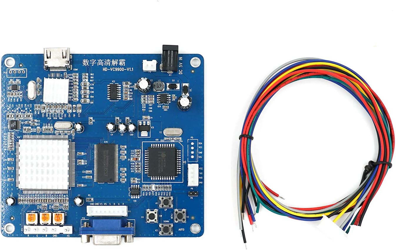 Mcbazel Arcade Game VGA RBGS RGBSHV to HDMI Game Video Output Converter Board with Cable