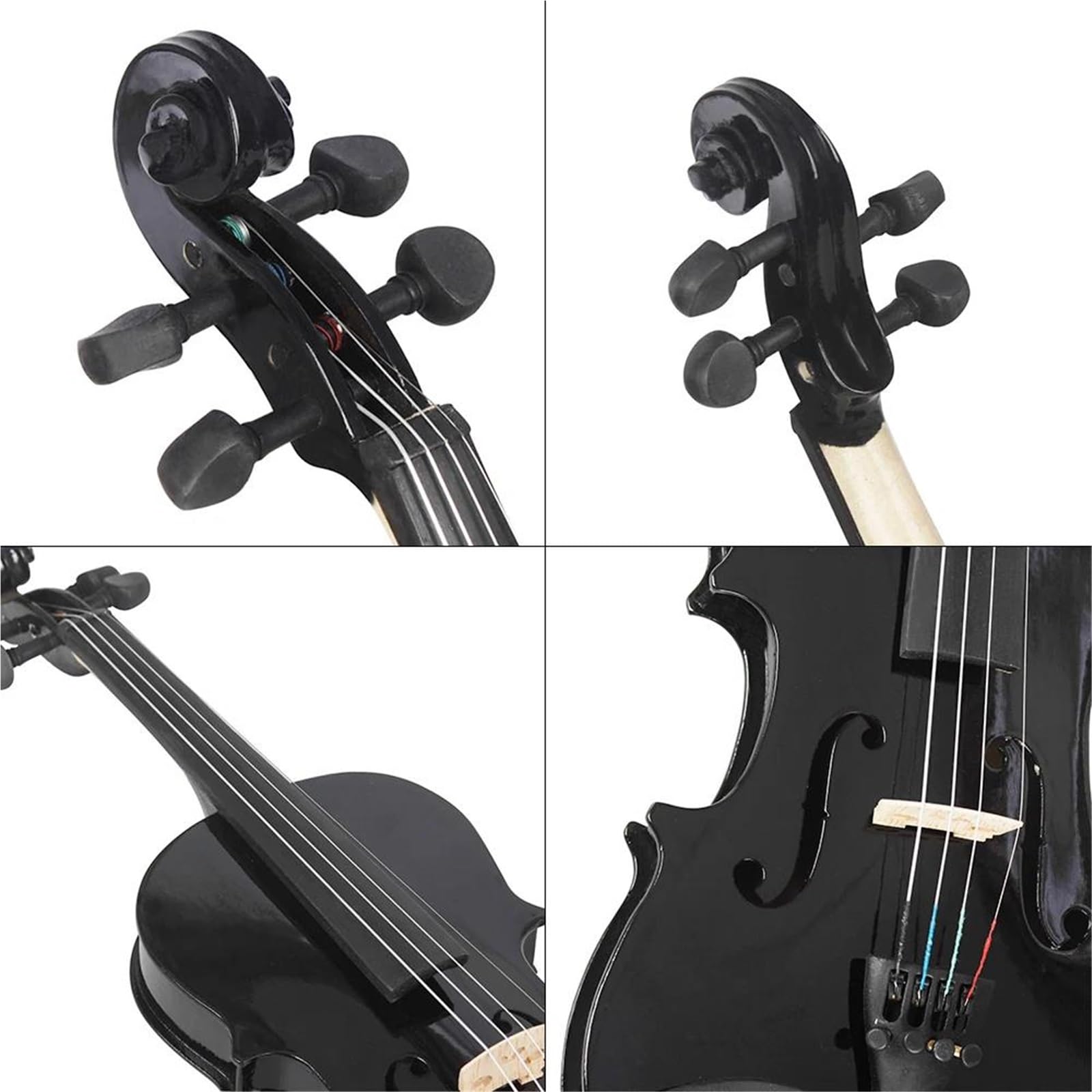 Kit Di Violino Professionale Violino Acustico 4/4 3/4 1/2 1/8 Per Violino Principiante Con Custodia E Archetto(1/8)