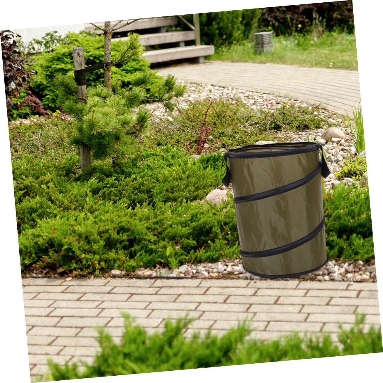 Toddmomy 2pcs Trash Can for Camping and Outdoor Use Wastebasket Bin for Vehicle and Garden Storage Easy to Fold and