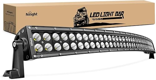 Barra de luz LED todoterreno Nilight. Luz de trabajo LED, Negro