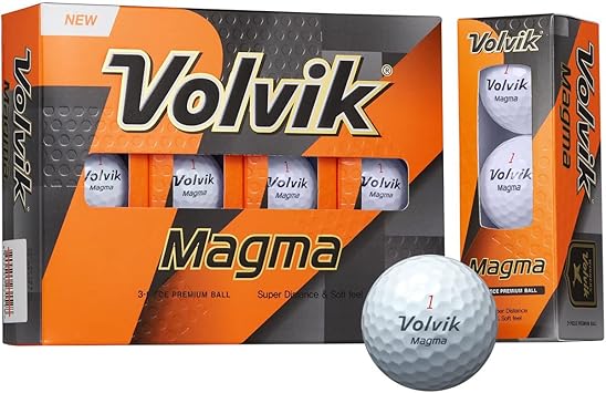 Amazon ボルビック Volvik ゴルフボール Magma ホワイト 1ダース 12球 非公認球 ボルビック Volvik ゴルフ ボール