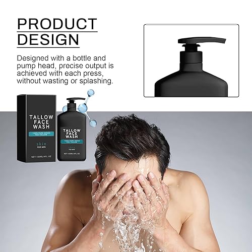 Miniatura 7 de Set de cuidado de la piel para hombres: bálsamo antiarrugas natural de sarga, lavado facial nutritivo, suero antienvejecimiento nocturno, revitaliza