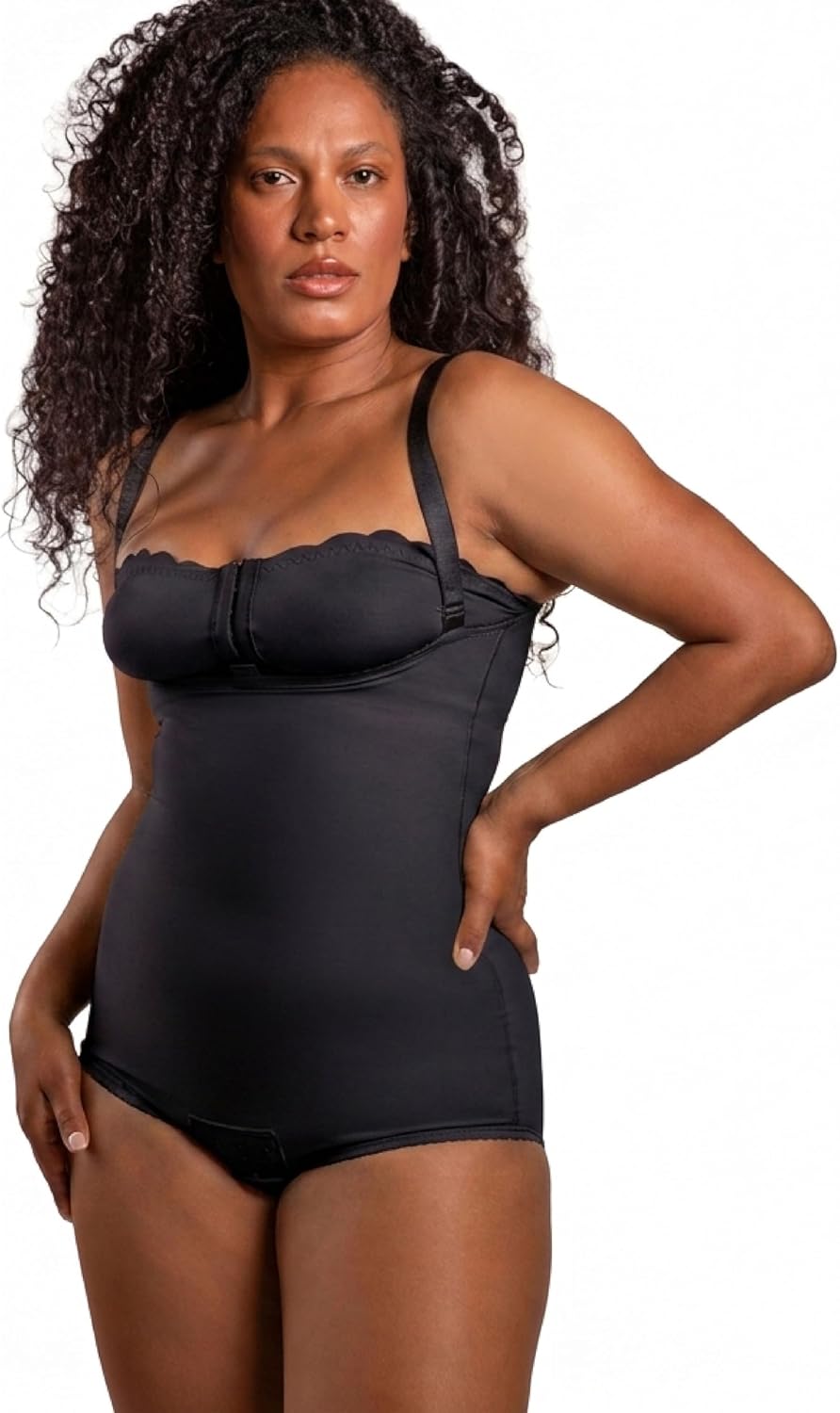Isavela Second Stage Compression Bodysuit – Panty-Length, Post-Surgical Recovery, Adjustable Straps (BS02)