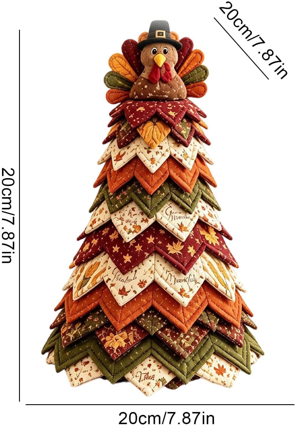 Fabric Christmas Tree Kit Handmade Reusable Christmas Tree Ornament