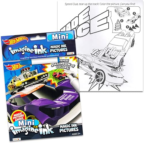Miniatura 3 de Monster Jam and Hot Wheels - Juego de libros para colorear de tinta mágica para niños pequeños, paquete con 2 libros para colorear de tinta Imagine