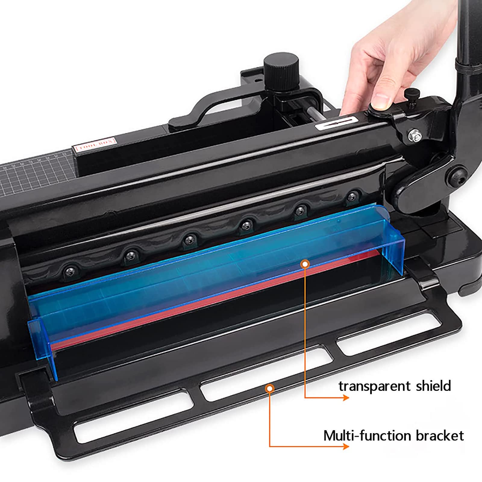 Taglierina per Carta Resistente, Formato A3 con Doppia Protezione di Sicurezza e griglia di Riferimento Chiara, capacità 400 Fogli, Larghezza di Taglio 17,3" e Spessore di Taglio 1,5", Ampio utilizz