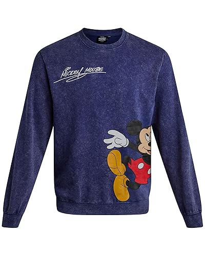 Disney Mickey Mouse Mens Graphic Hoodies - Cozy Fleece Pullover