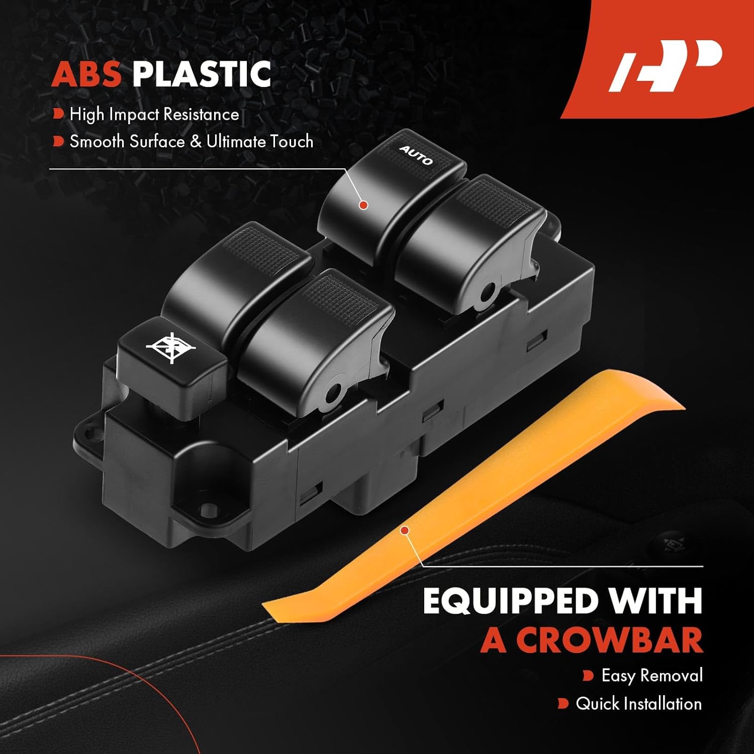 A-Premium Master Power Window Switch Compatible with Ford Ranger 2006 2007 2008 2009 2010 2011 2012, Front Left Driver Side, Replace# UE8D-66-350, UE8D66350